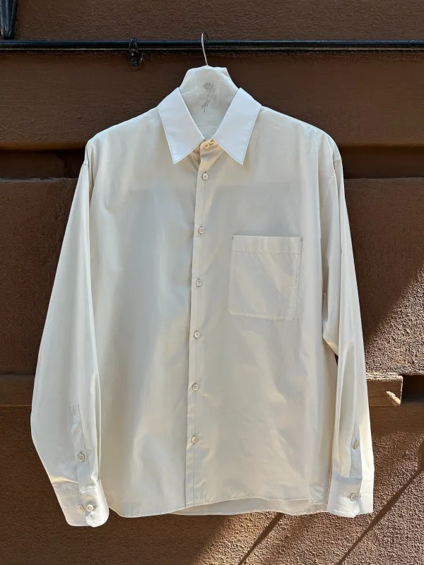 Lemaire Regular Shirt Light Cream WH048 sold by Ven. Space