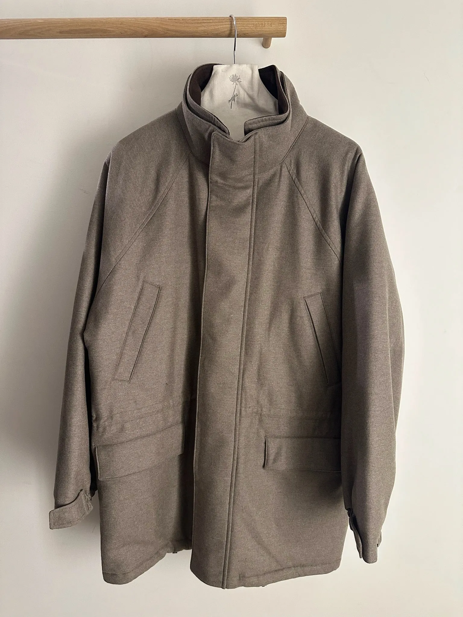 Auralee Wool Fulling Flannel Padded Over Blouson A25AB02CF sold by Ven. Space product image thumbnail 2