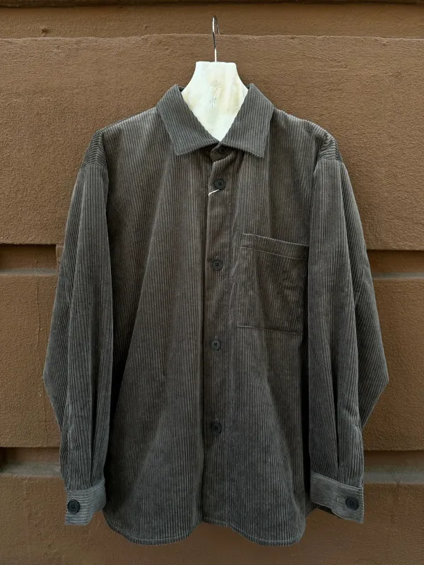 Still By Hand Corduroy shirt jacket BL02253OS sold by Ven. Space