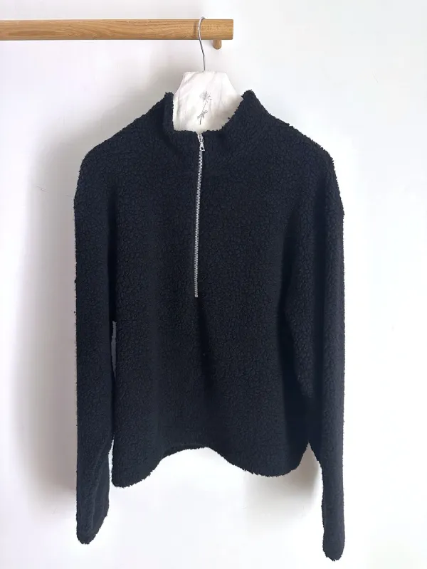 Mfpen Common Half Zip Sweater Black Fuzzy Fleece sold by Ven. Space