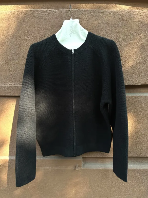 Lady White Co. Wool Link Zip Cardigan sold by Ven. Space