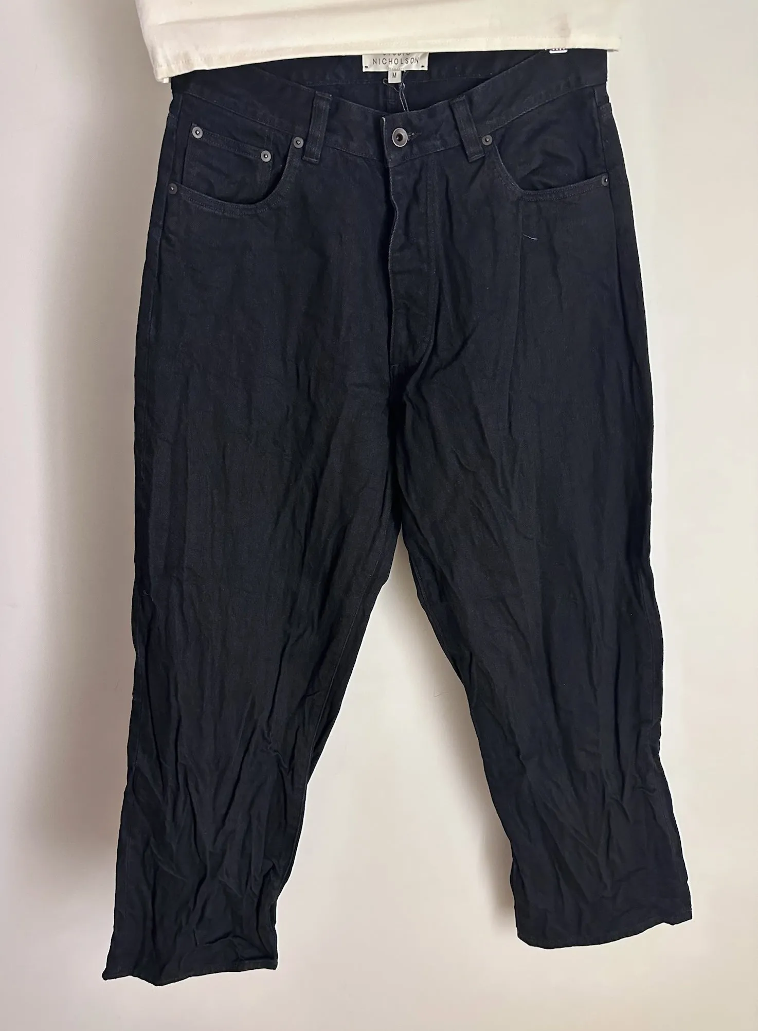 Studio Nicholson Seb Jean Japanese Crinkle Denim sold by Ven. Space