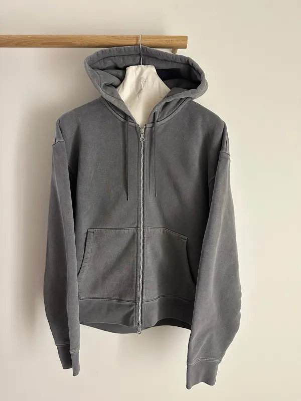 Our Legacy Rascal Hood Worn Black Hefty Fleece sold by Ven. Space