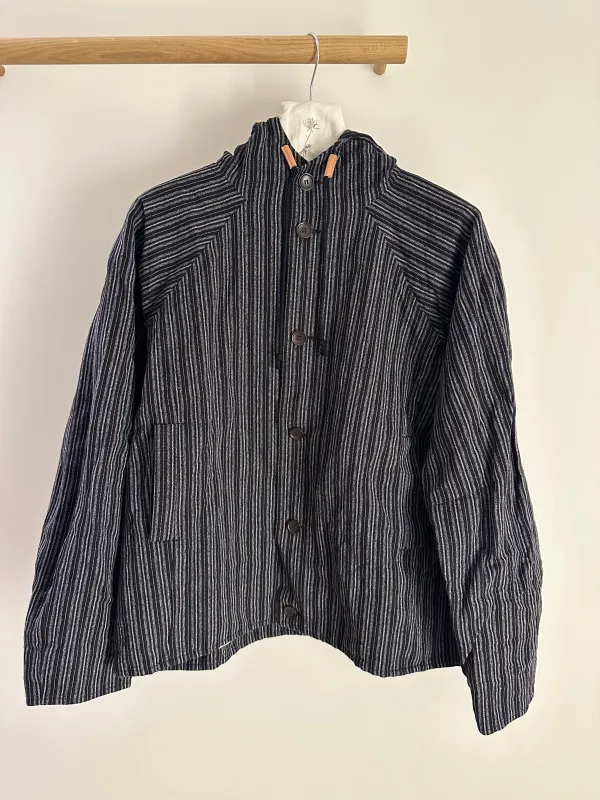 Unkruid Sans Soleil Jacket Black Striped Heavy Coutil sold by Ven. Space