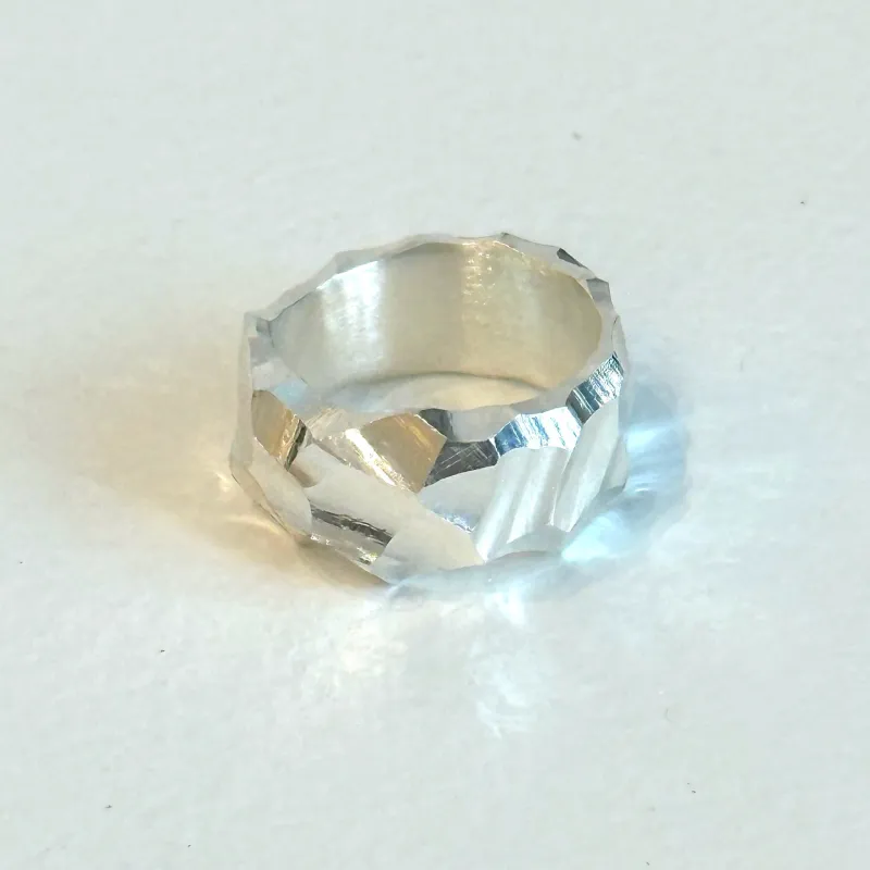 All Blues Rauk Ring Narrow Carved sold by Ven. Space