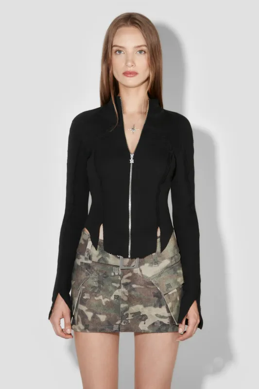 Rib Zipped Longsleeve sold by MISBHV