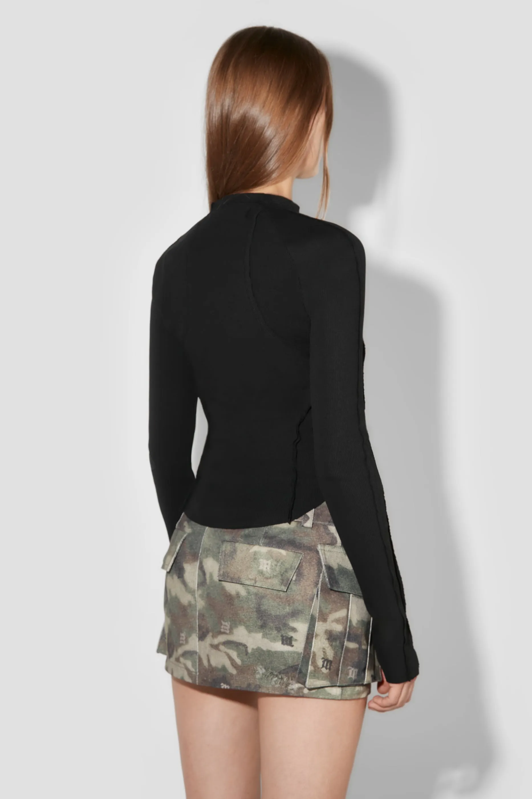 Rib Zipped Longsleeve sold by MISBHV product image thumbnail 3