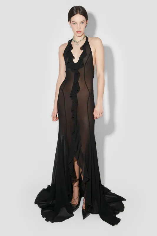 Recycled Viscose Chiffon Maxi Dress sold by MISBHV