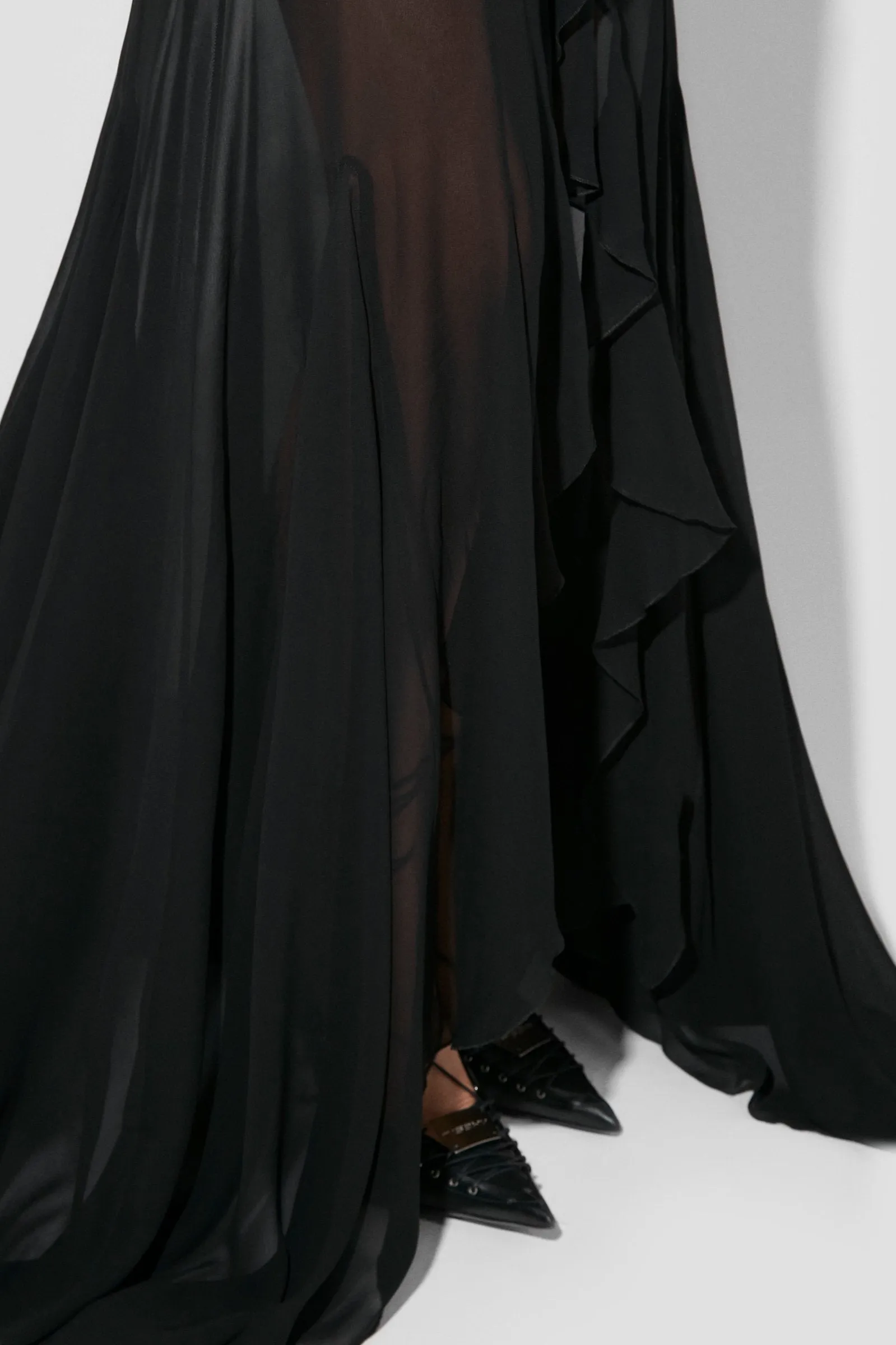 Recycled Viscose Chiffon Maxi Dress sold by MISBHV product image thumbnail 5