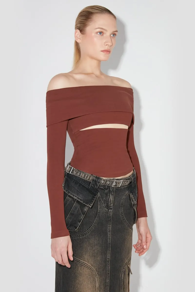 Elena Off Shoulder Longsleeve sold by MISBHV product image thumbnail 3