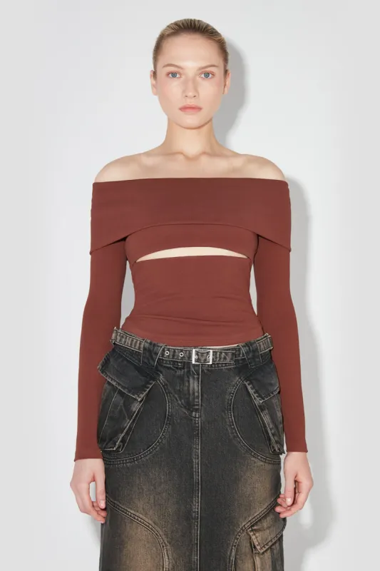 Elena Off Shoulder Longsleeve sold by MISBHV