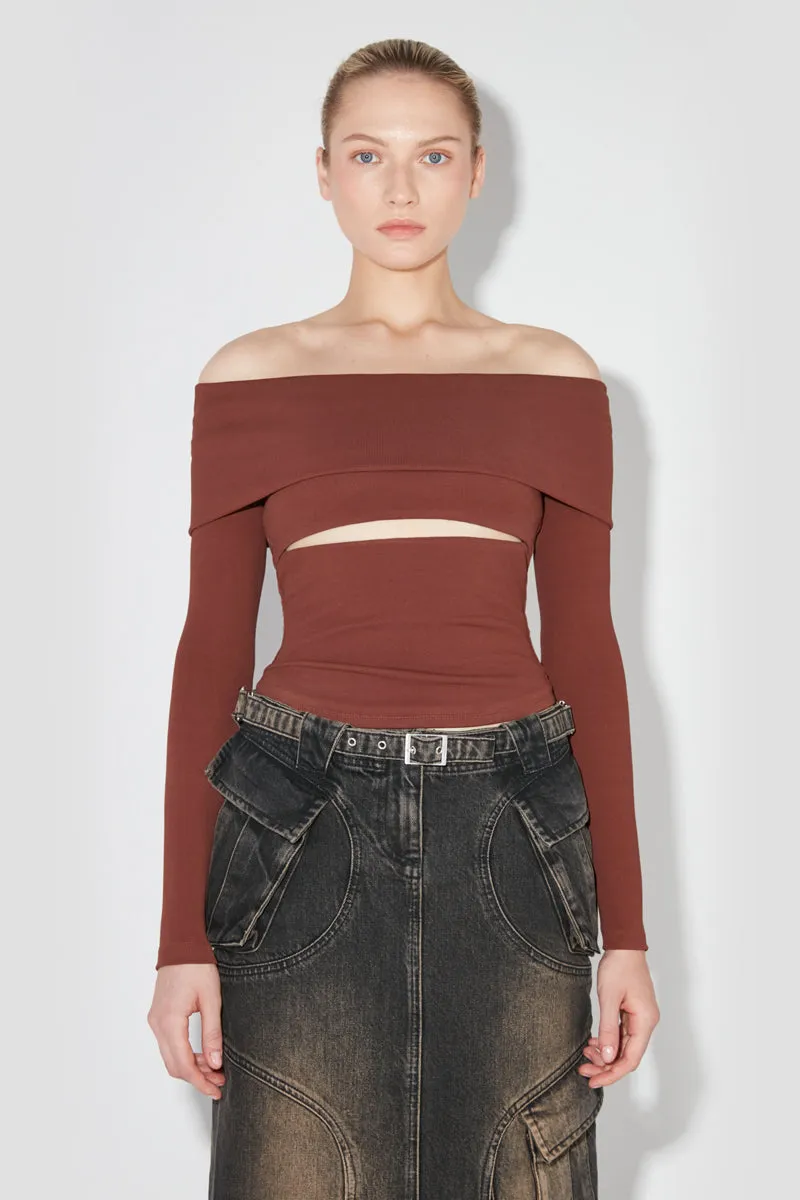 Elena Off Shoulder Longsleeve sold by MISBHV