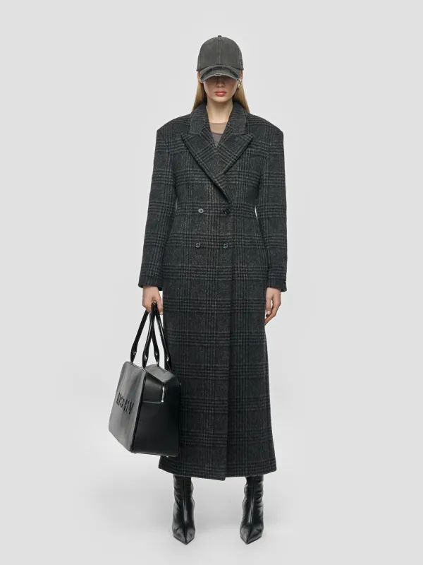 Double Breasted Check Coat made by MISBHV