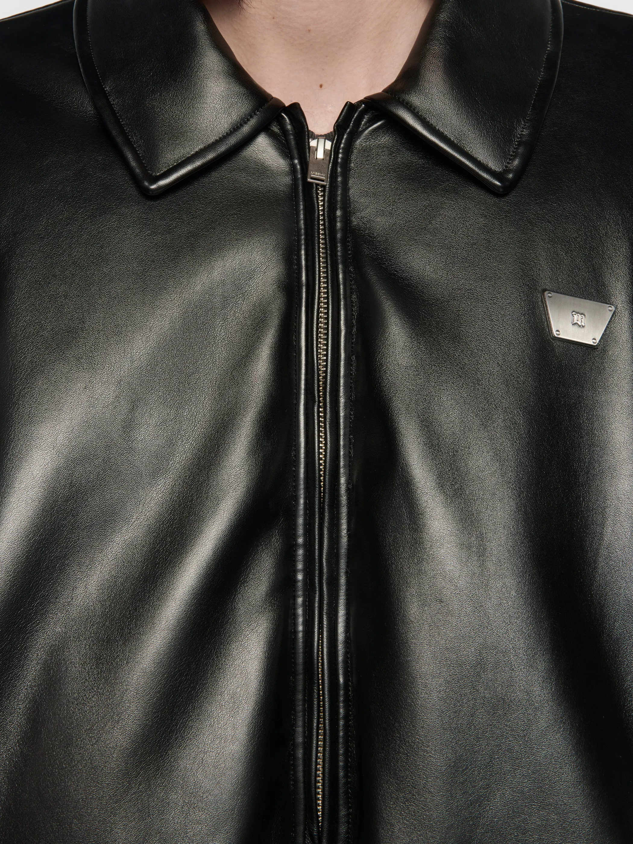 Faux Leather Puffer Bomber Jacket sold by MISBHV product image thumbnail 2