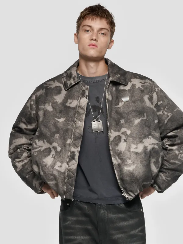 Camo Puffer Bomber Jacket sold by MISBHV