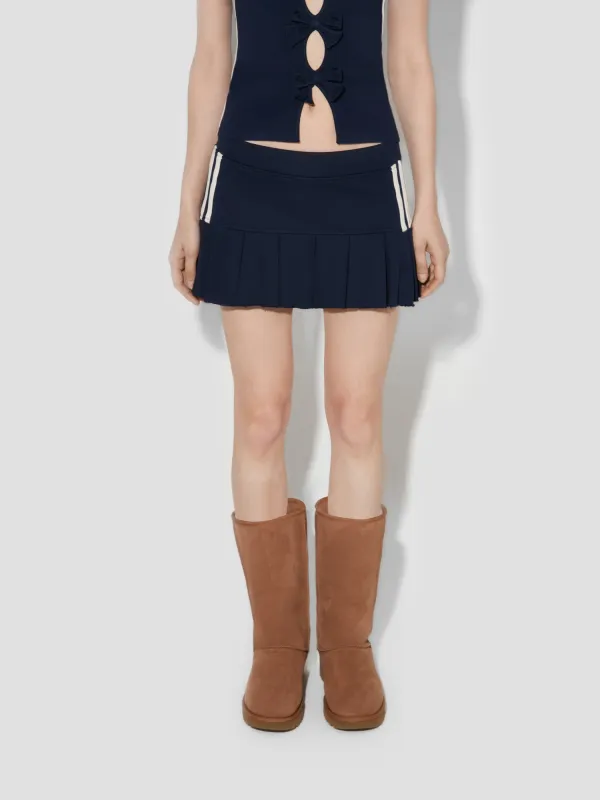 Varsity Pleated Mini Skirt sold by MISBHV