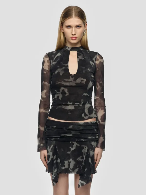 Camo Mesh Longsleeve Top sold by MISBHV