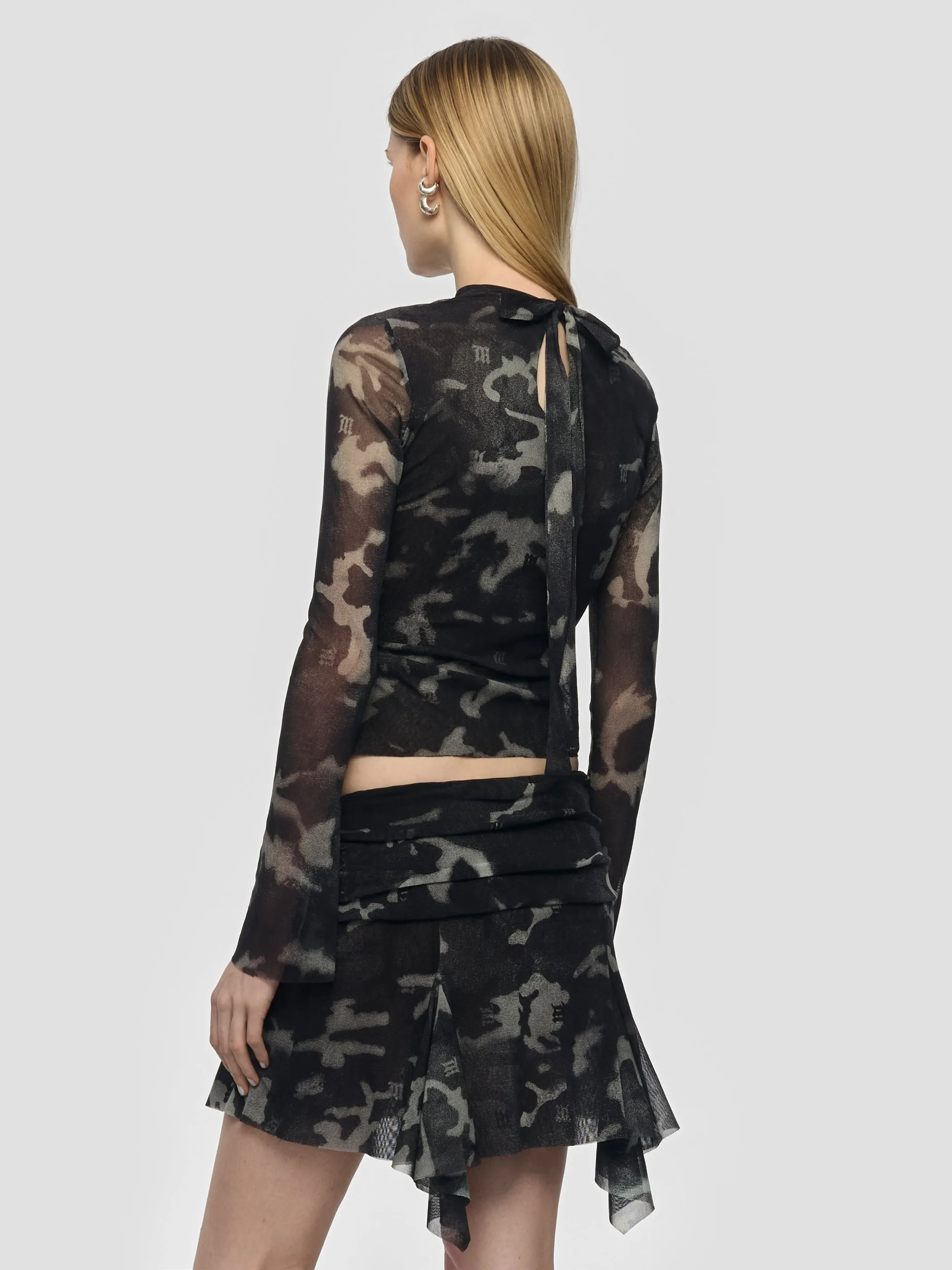 Camo Mesh Longsleeve Top sold by MISBHV product image thumbnail 3
