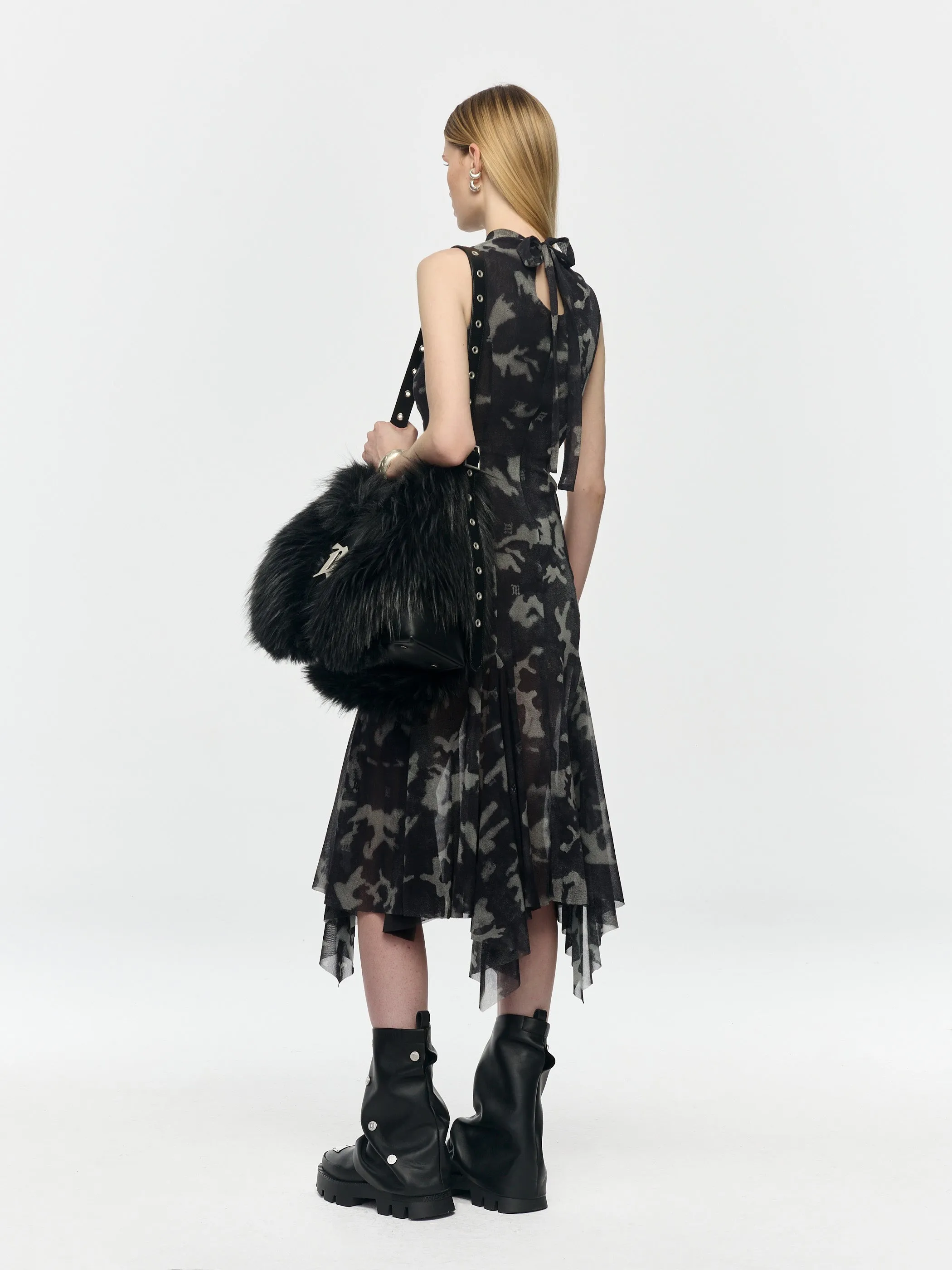 Camo Mesh Midi Dress sold by MISBHV product image thumbnail 2