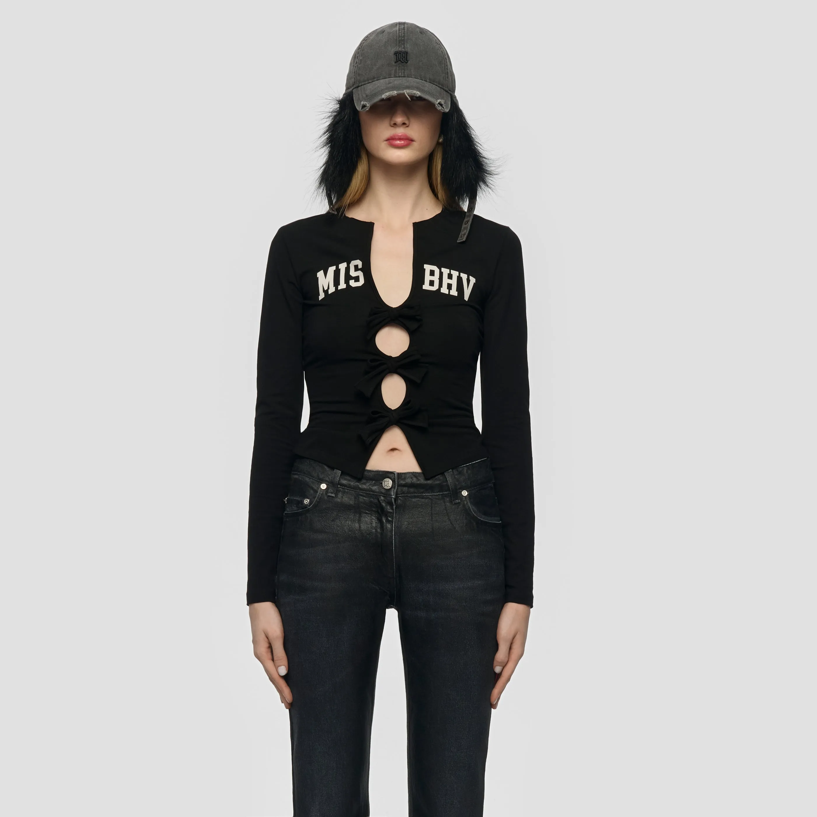 Varsity Bows Longsleeve Top sold by MISBHV product image thumbnail 4