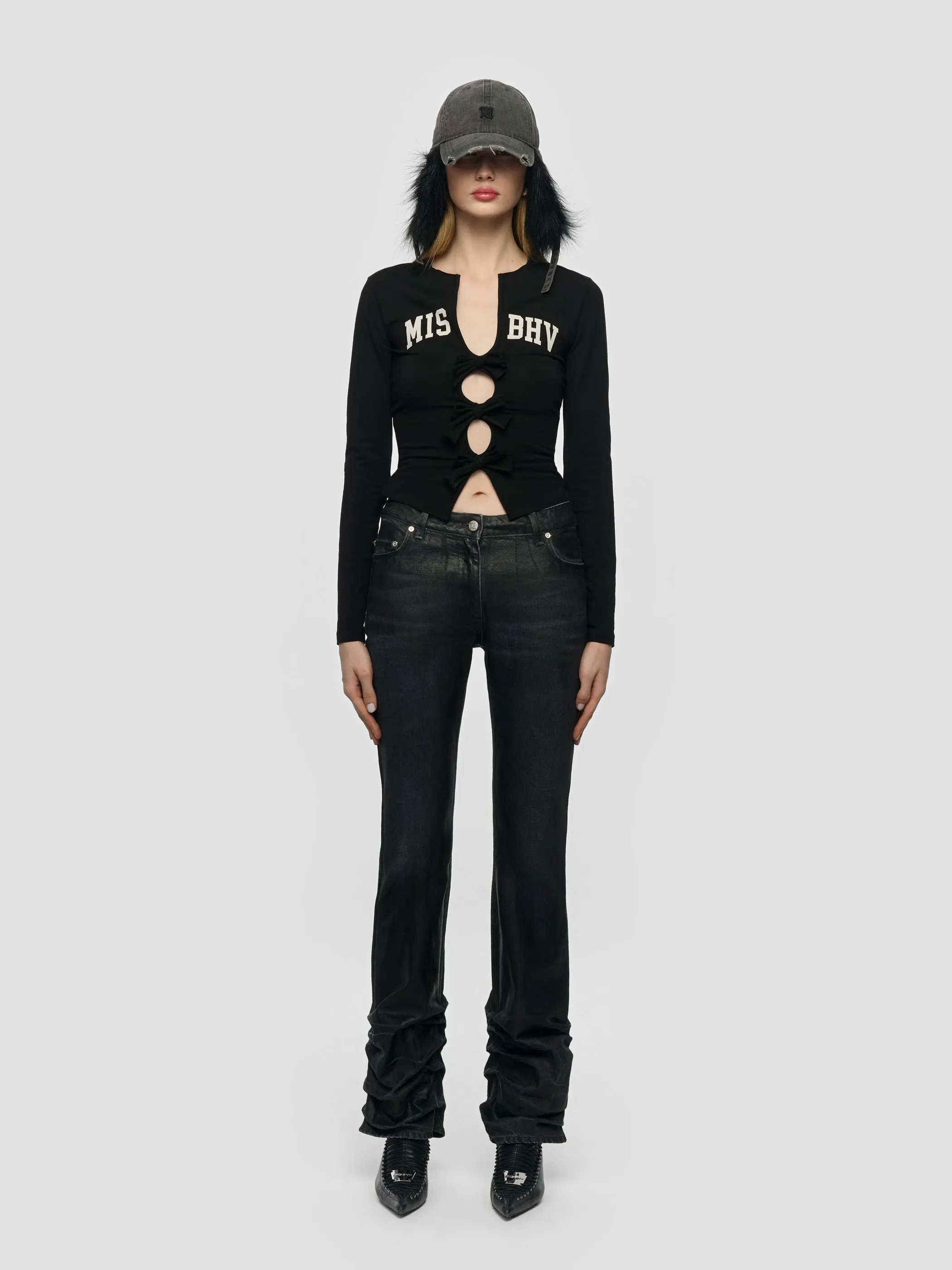 Varsity Bows Longsleeve Top sold by MISBHV product image thumbnail 3