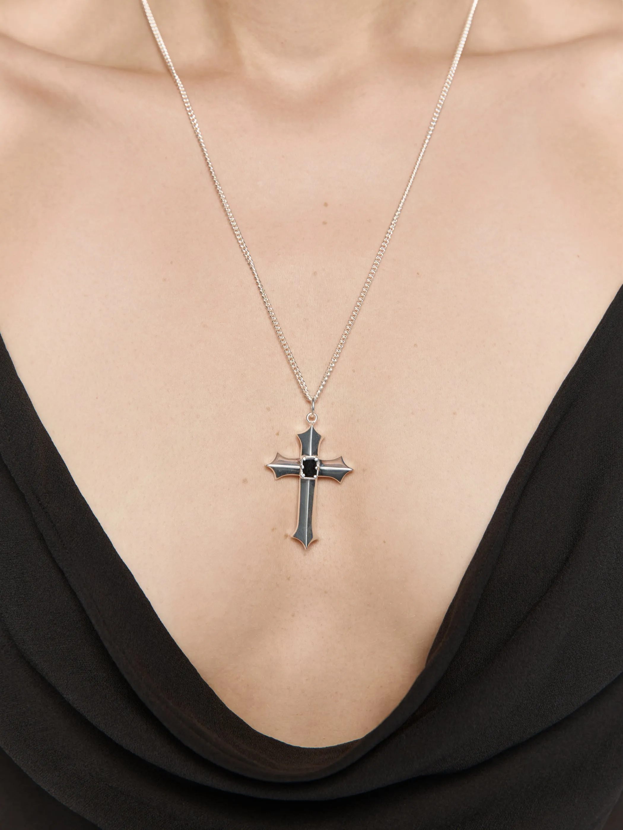 Stone Cross Necklace sold by MISBHV product image thumbnail 2