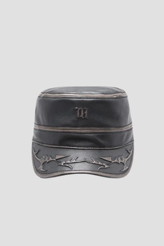 Faux Leather Army Cap sold by MISBHV