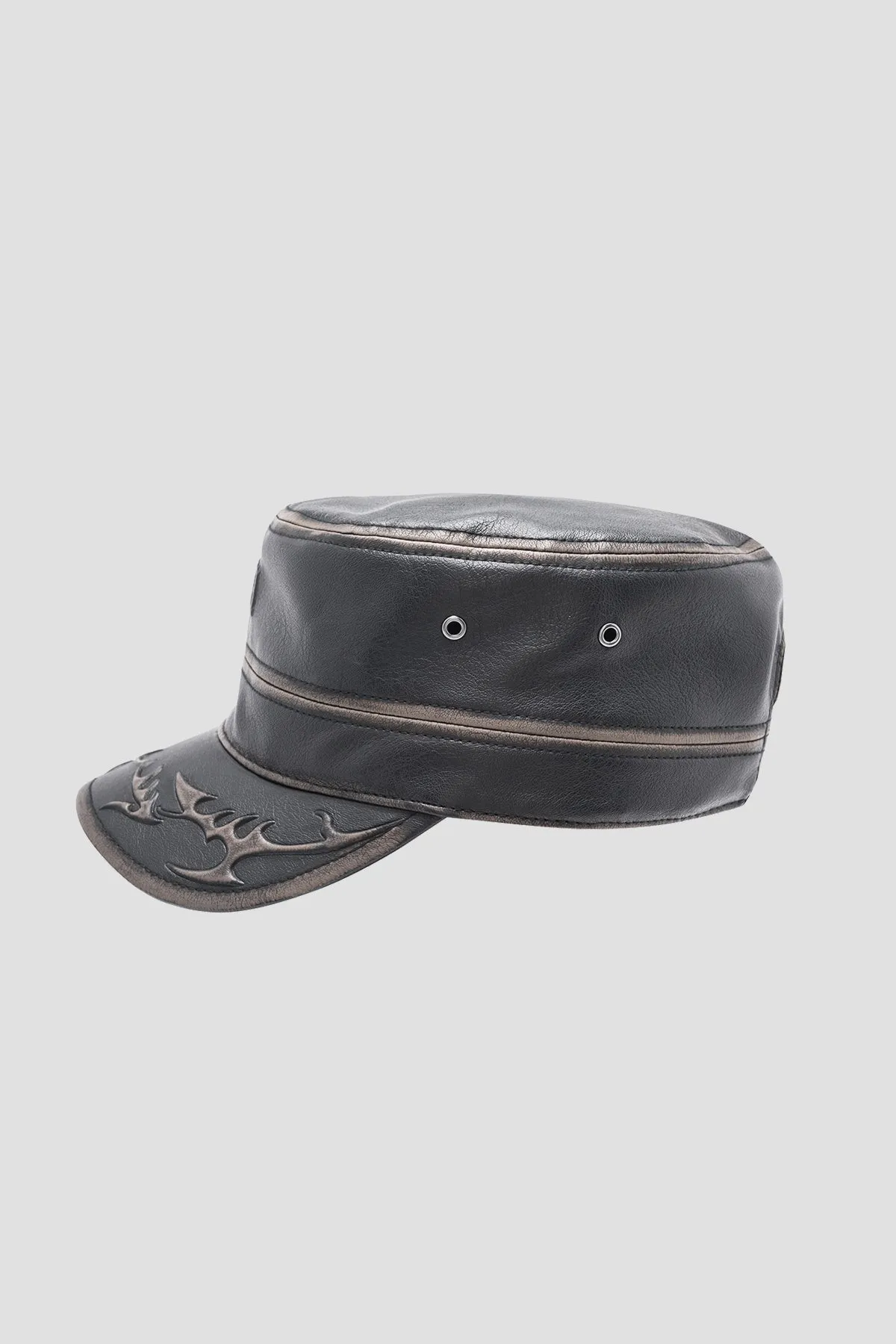 Faux Leather Army Cap sold by MISBHV product image thumbnail 2