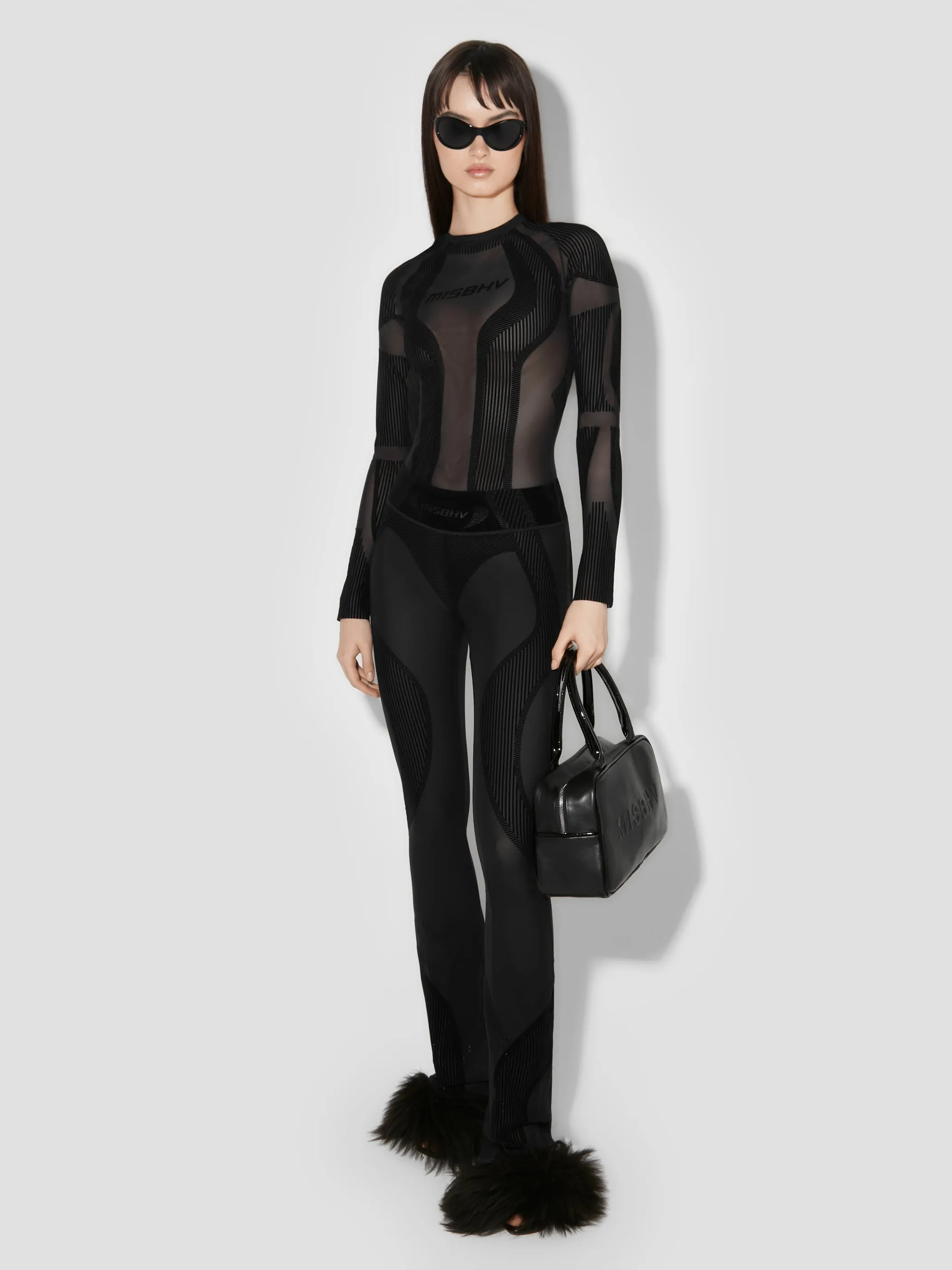 Flock Mesh Sport Flared Pants sold by MISBHV product image thumbnail 5