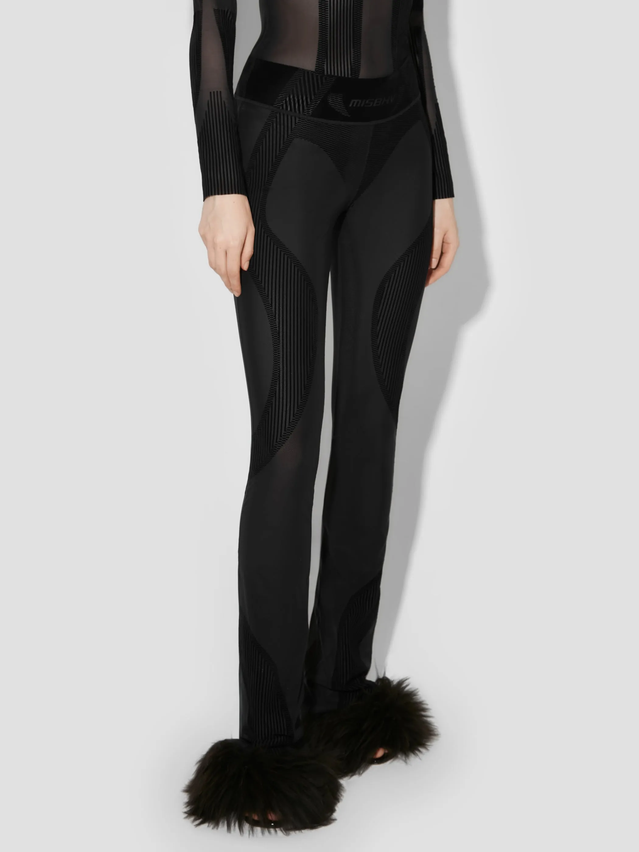 Flock Mesh Sport Flared Pants sold by MISBHV product image thumbnail 3