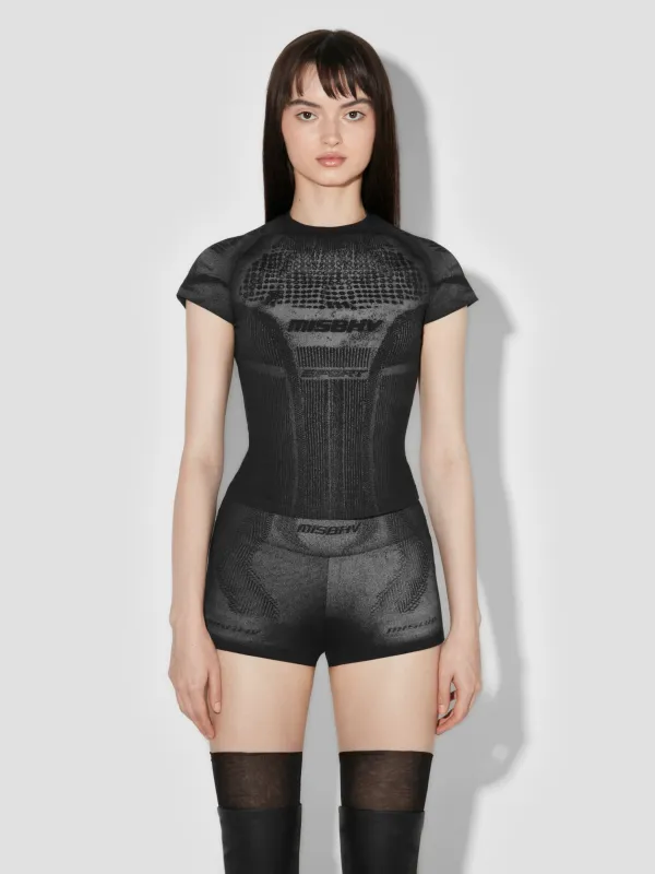 Activewear Printed Jersey T-Shirt sold by MISBHV