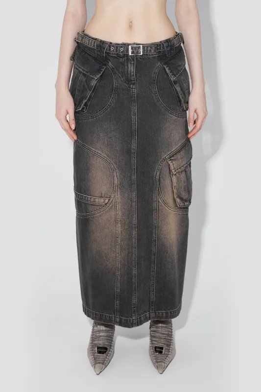 Denim Long Skirt sold by MISBHV