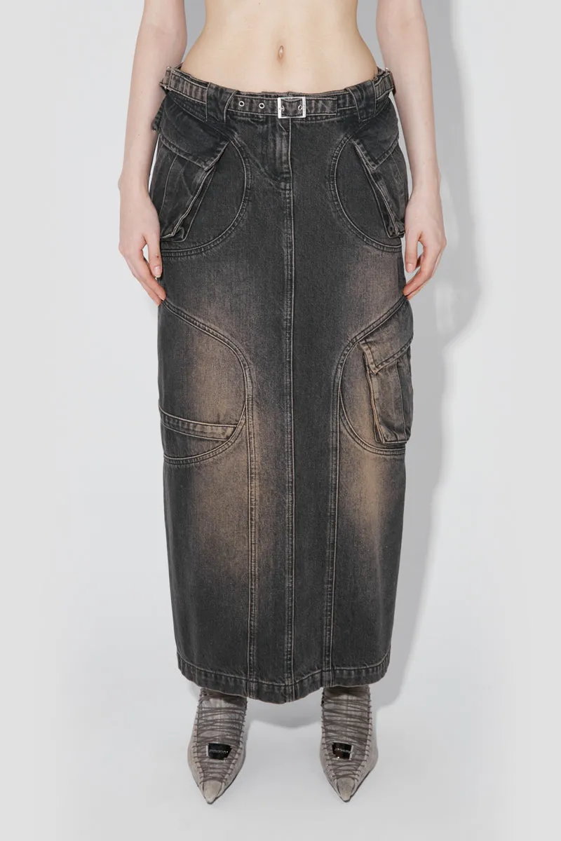 Denim Long Skirt sold by MISBHV