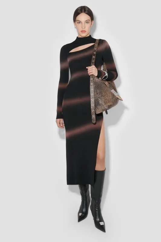 Spray Paint Knitted Slit Dress sold by MISBHV