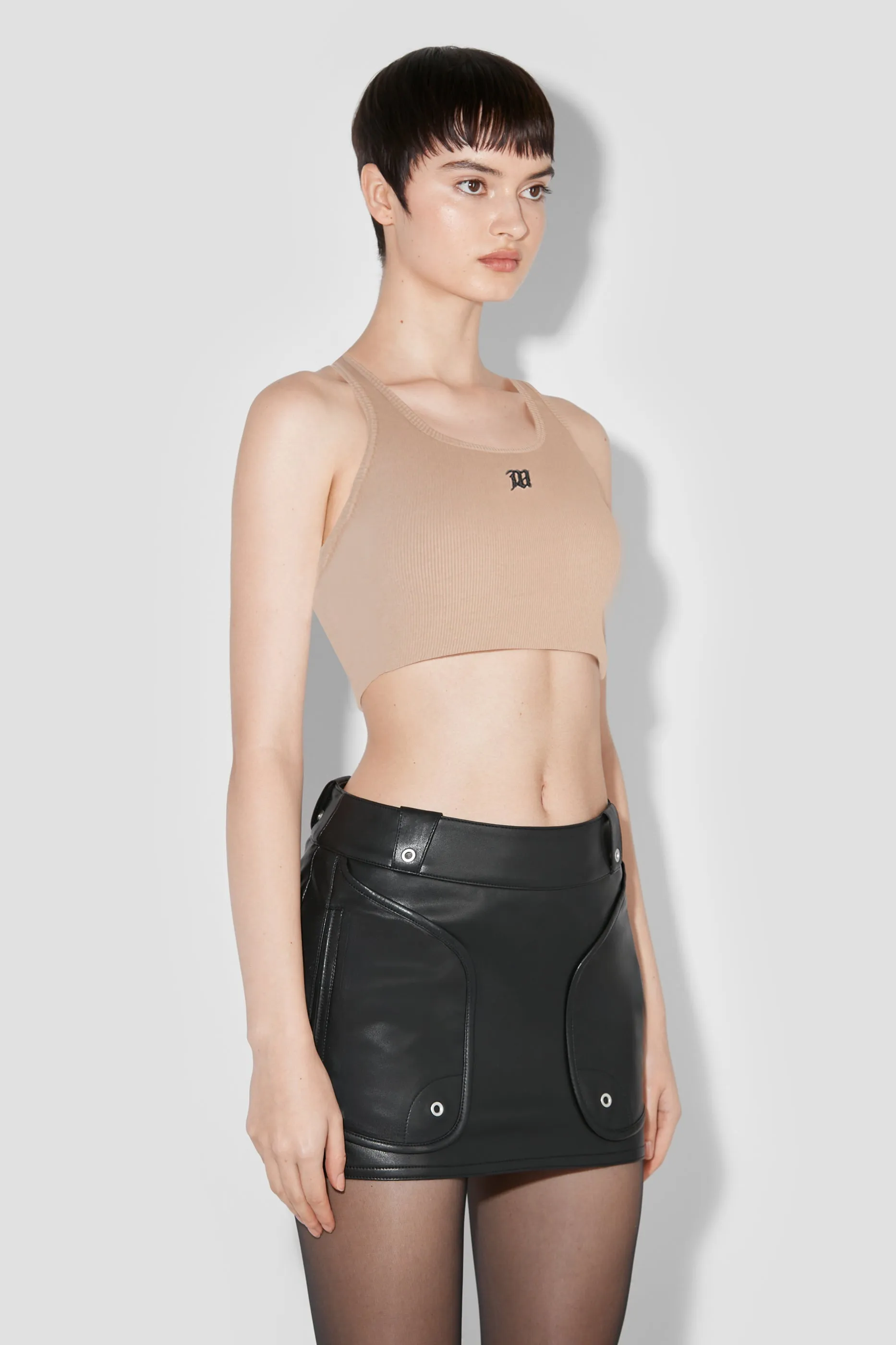 Cropped M Tank Top sold by MISBHV product image thumbnail 3