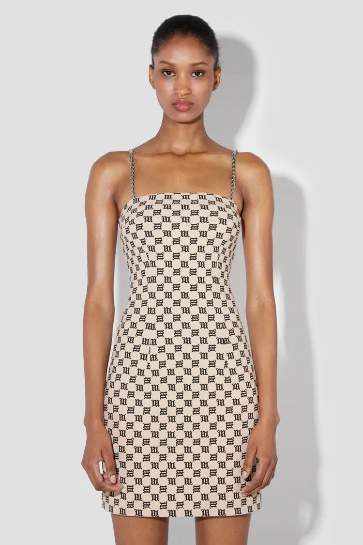 Monogram Spaghetti Mini Dress sold by MISBHV