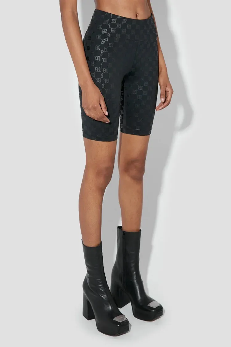 Monogram High Waisted Biker Shorts sold by MISBHV product image thumbnail 3