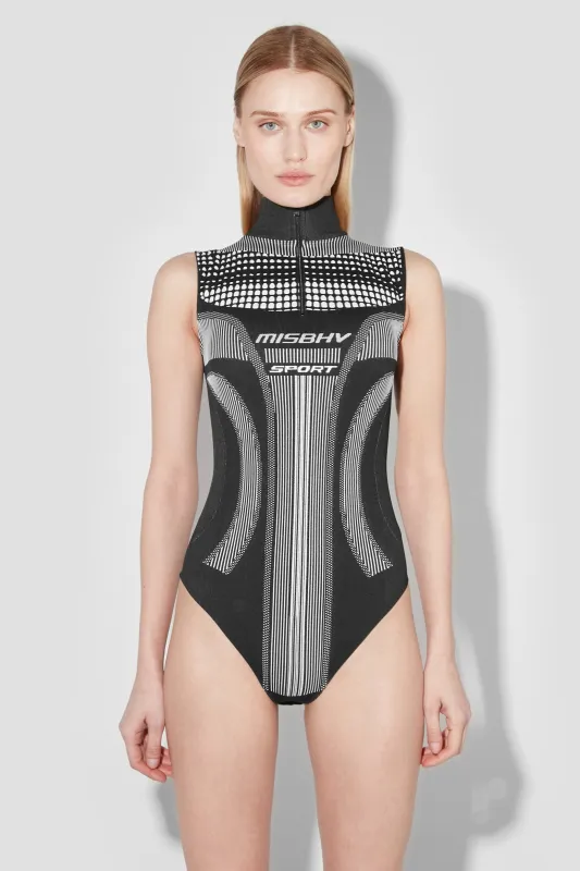 Sport Europa Quarter Zip Bodysuit sold by MISBHV