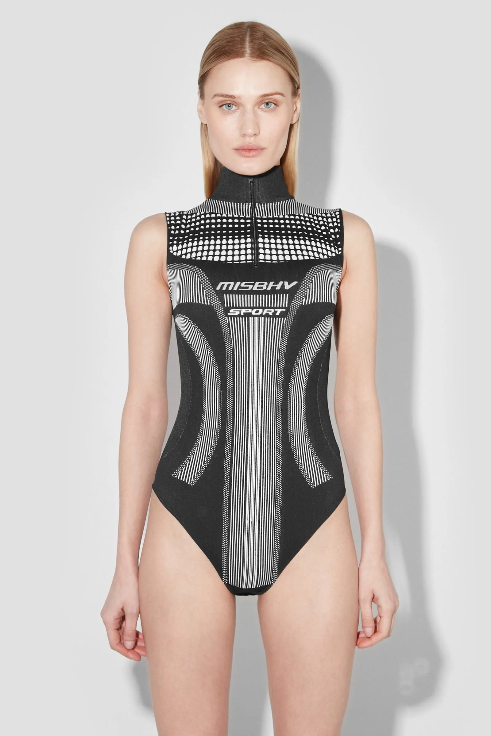 Sport Europa Quarter Zip Bodysuit sold by MISBHV