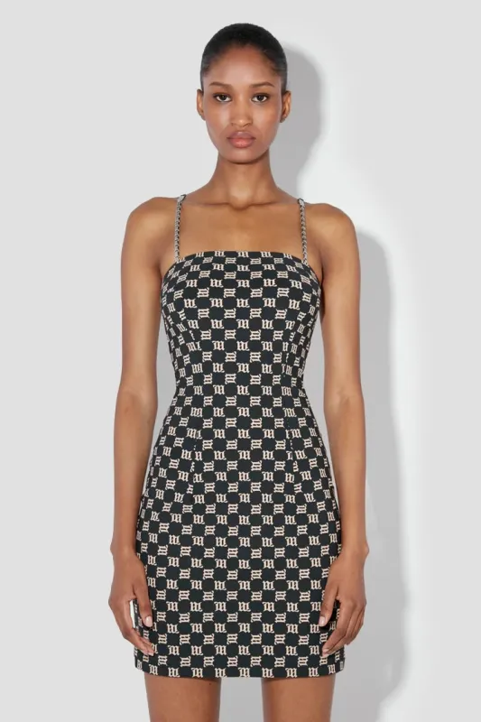 Monogram Spaghetti Mini Dress sold by MISBHV