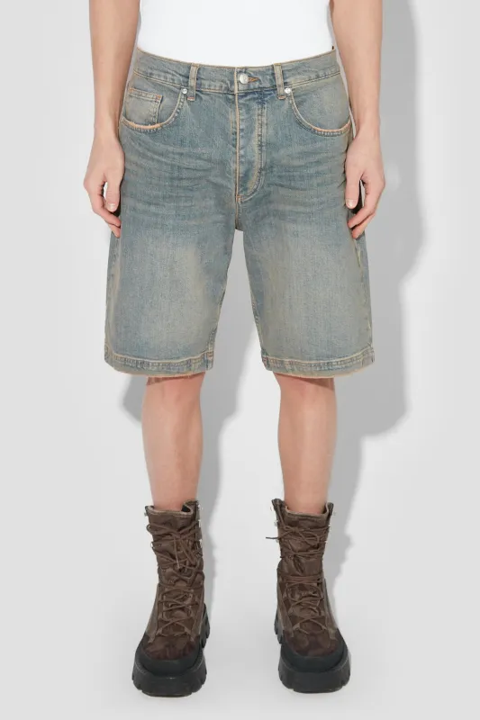 Sunset Wash Baggy Denim Shorts sold by MISBHV