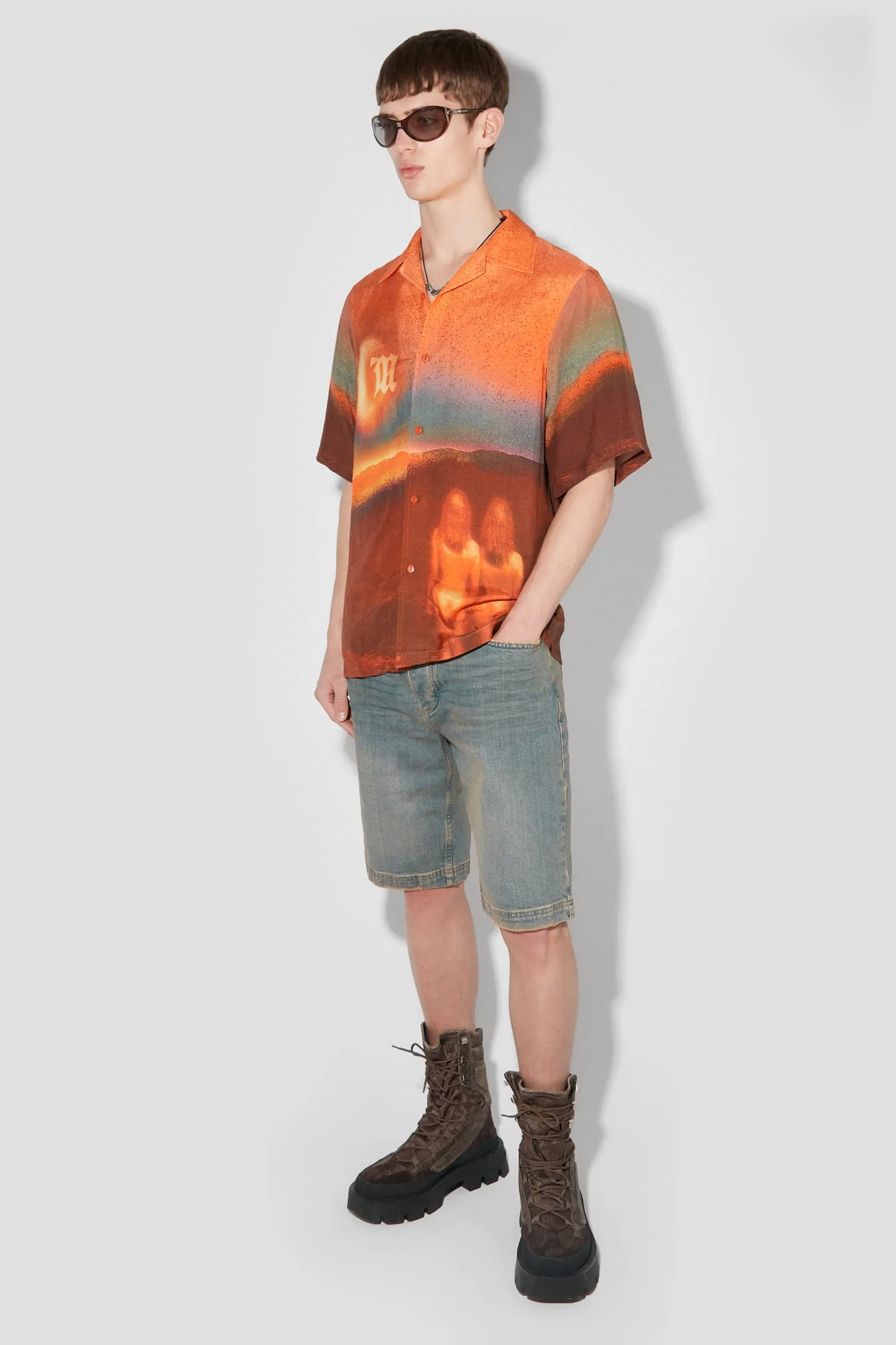 Sunset Wash Baggy Denim Shorts sold by MISBHV product image thumbnail 5