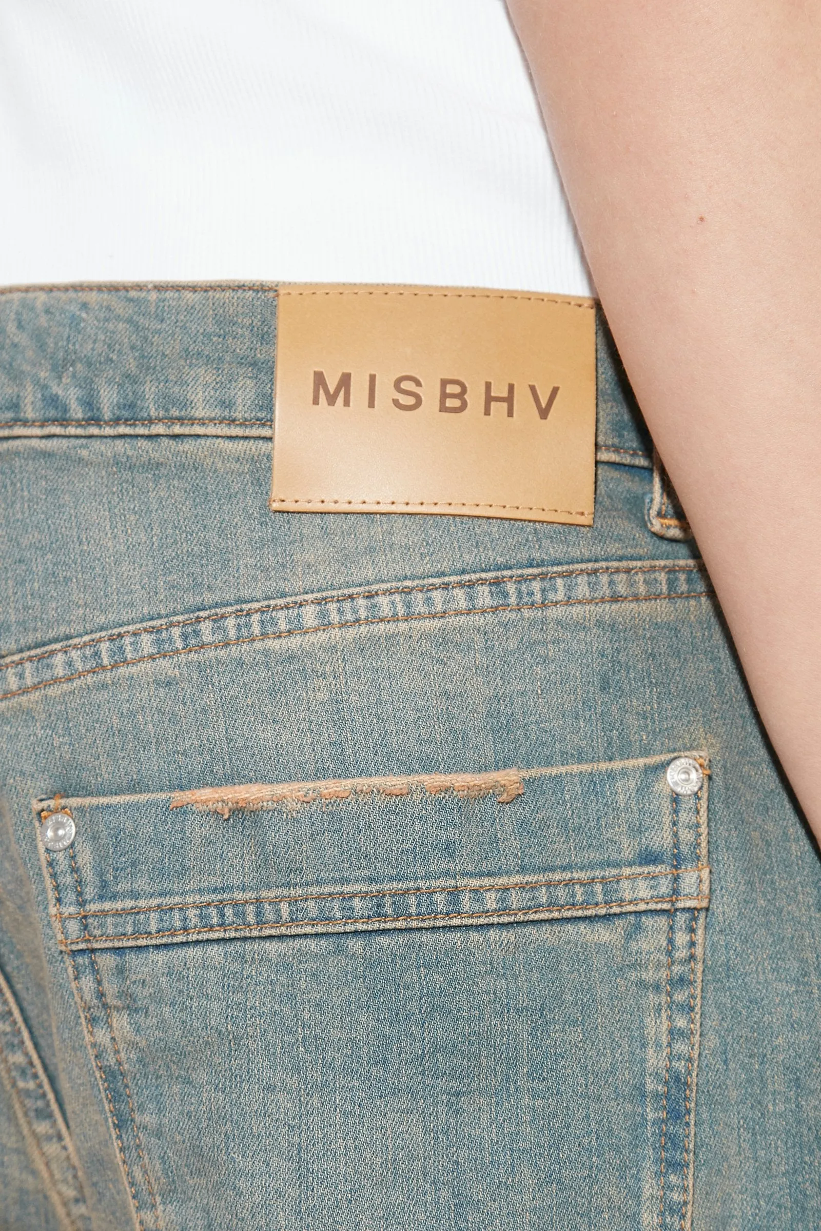 Sunset Wash Baggy Denim Shorts sold by MISBHV product image thumbnail 2