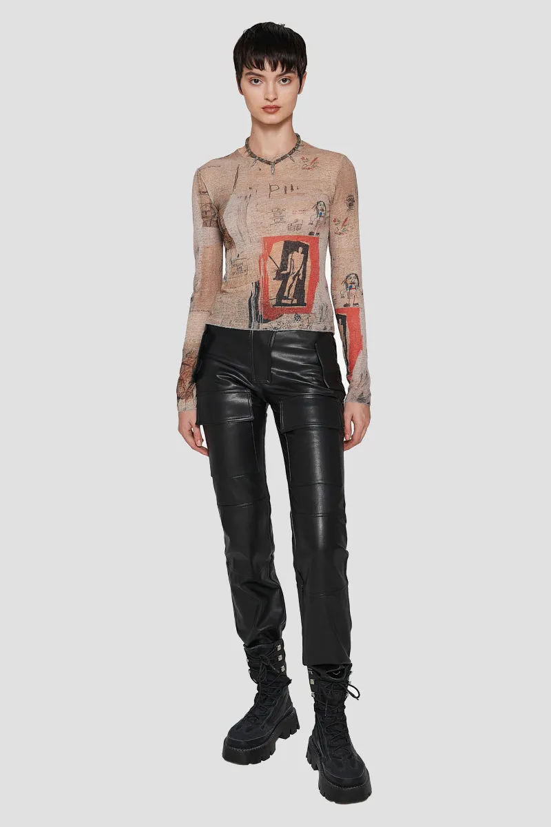 Vegan Leather Moto Trousers sold by MISBHV product image thumbnail 5