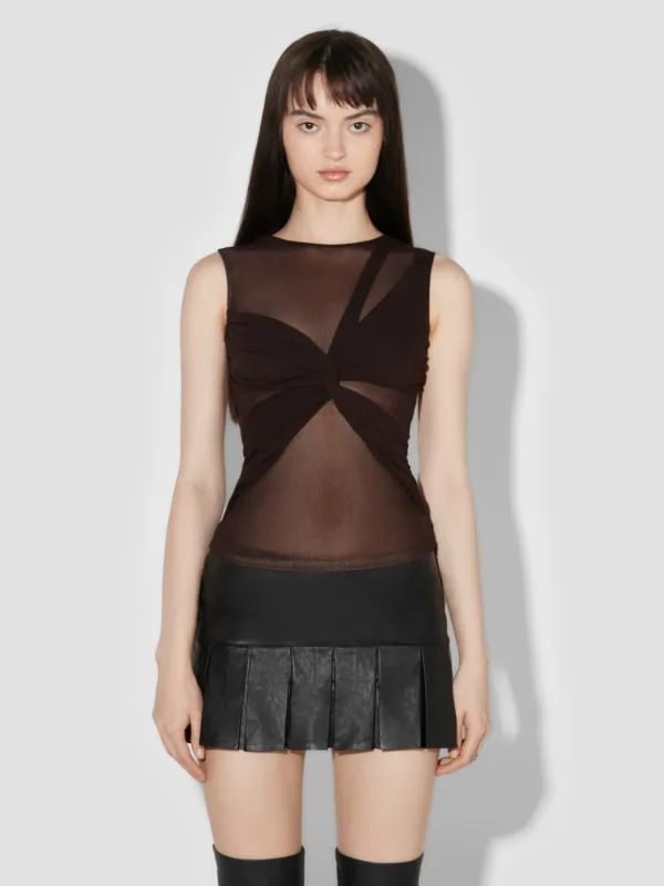 Wrapped Sleeveless Top sold by MISBHV