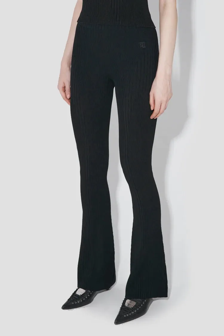 Knitted Seamless Flared High Waisted Pants sold by MISBHV product image thumbnail 2