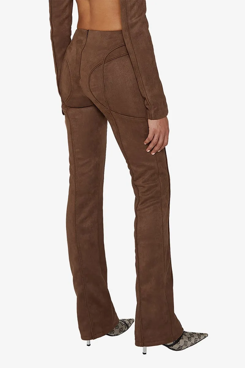 Vegan Suede Lara Trousers sold by MISBHV product image thumbnail 2
