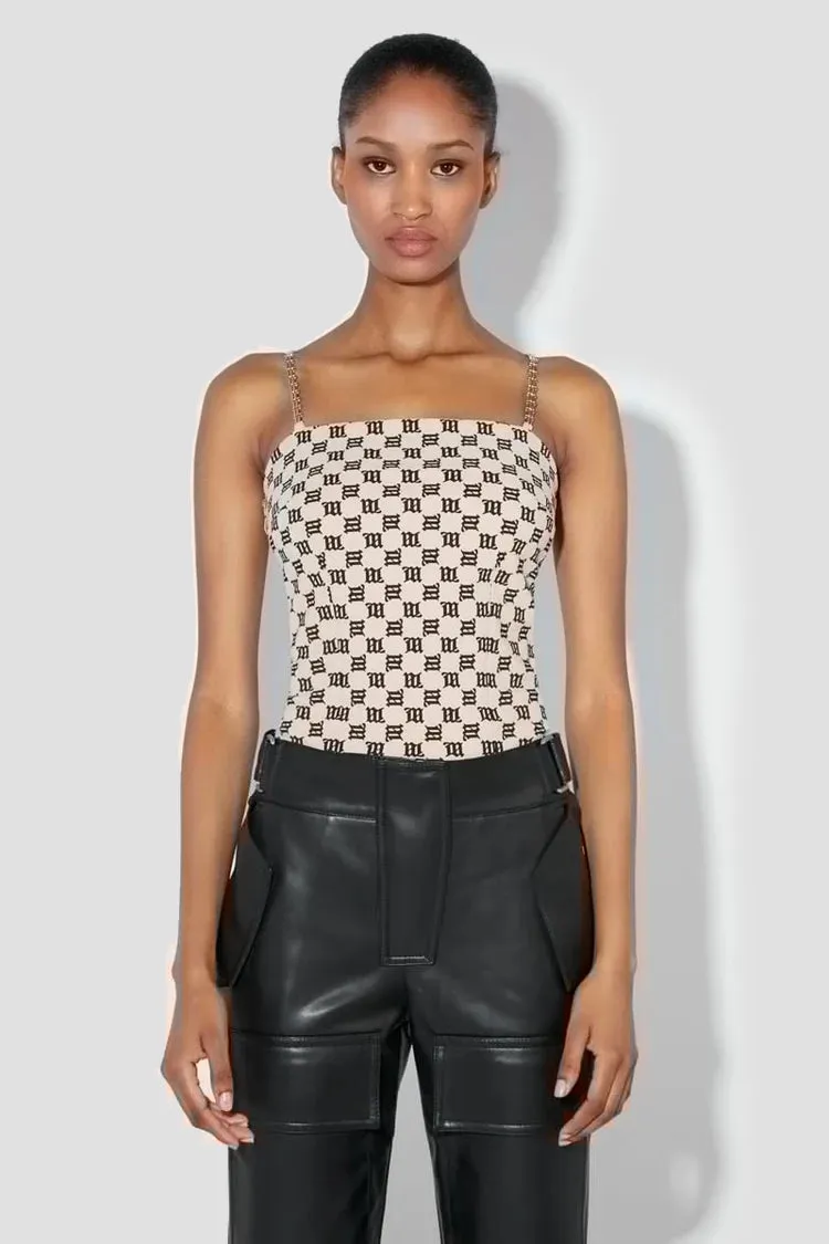 Monogram Spaghetti Top sold by MISBHV