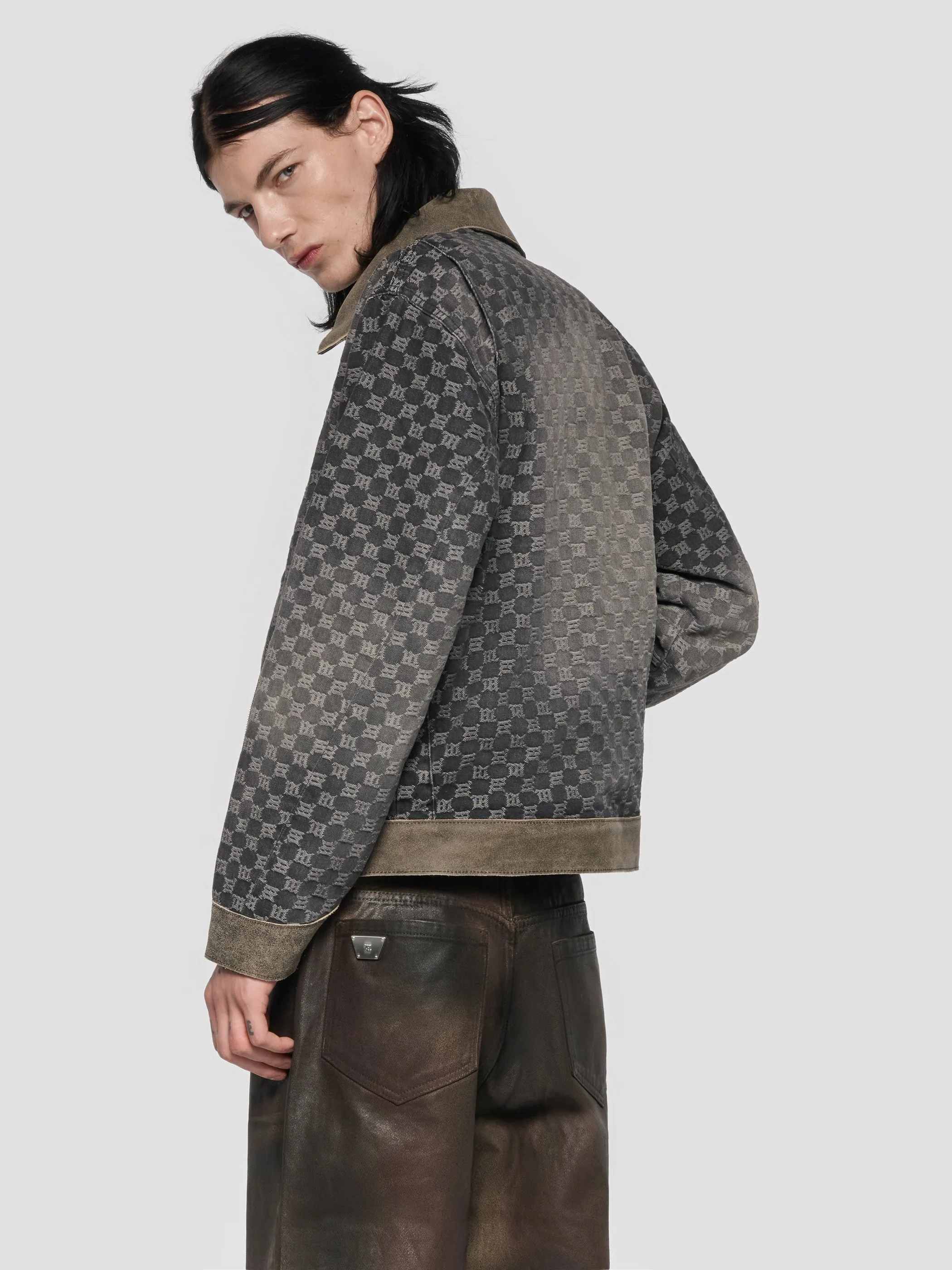 Denim Monogram Work Jacket sold by MISBHV product image thumbnail 3