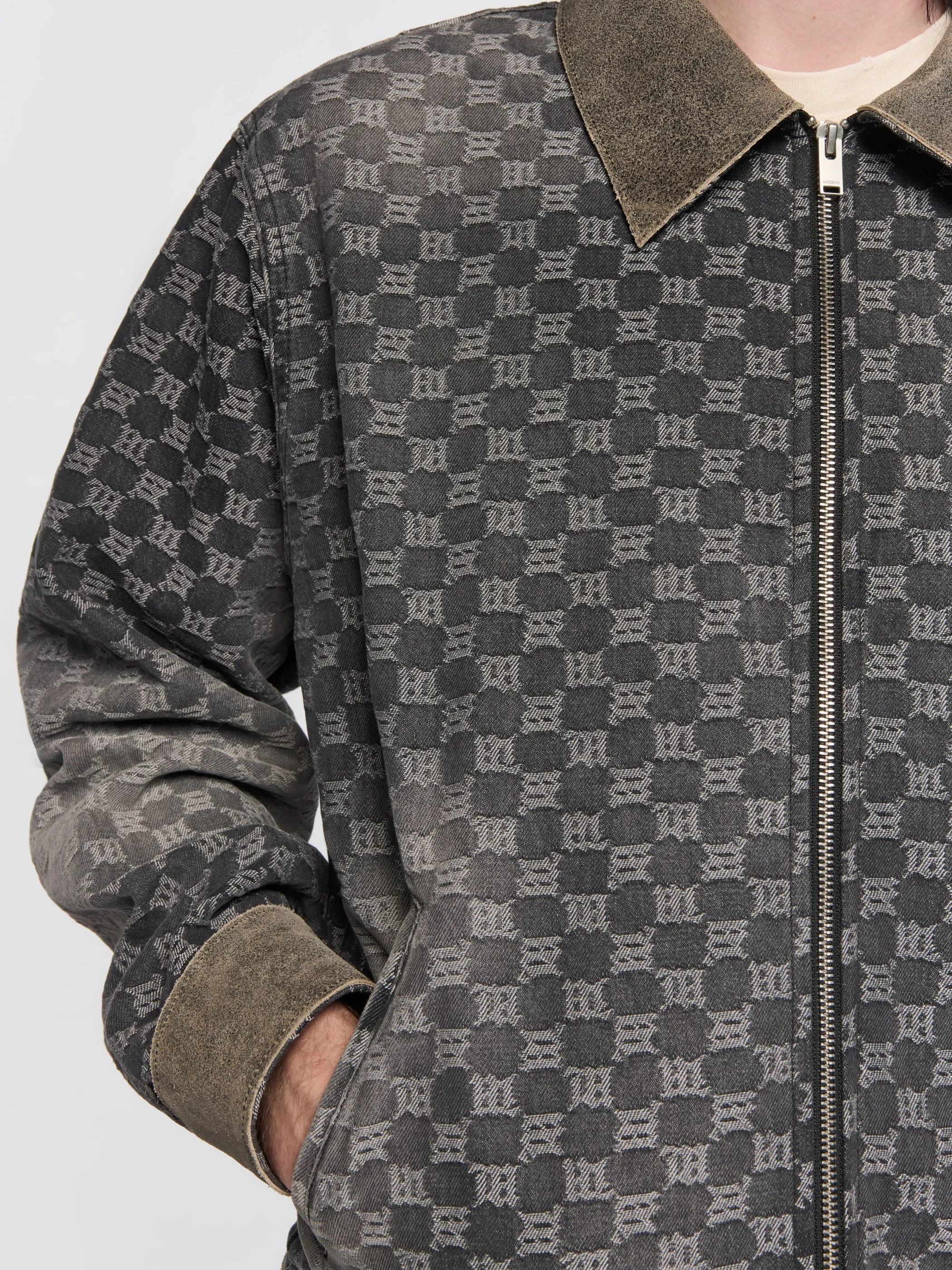 Denim Monogram Work Jacket sold by MISBHV product image thumbnail 2